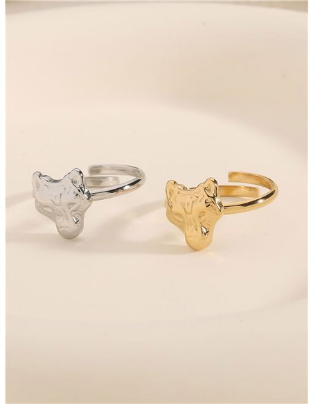 Anillo cabeza de tigre - Acero inoxidable