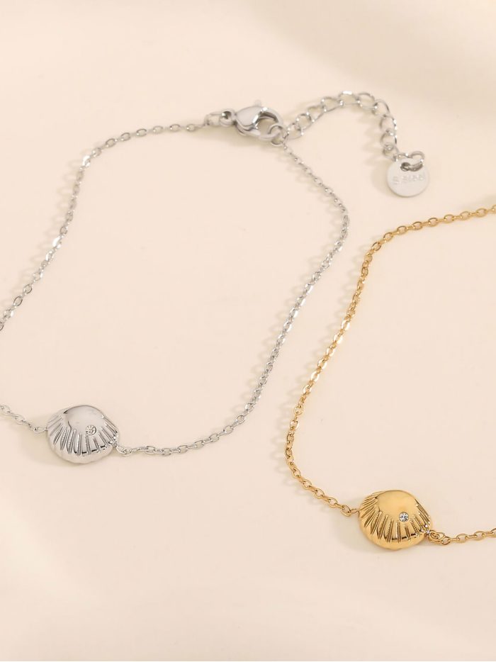 Pulsera concha marina - Acero inoxidable