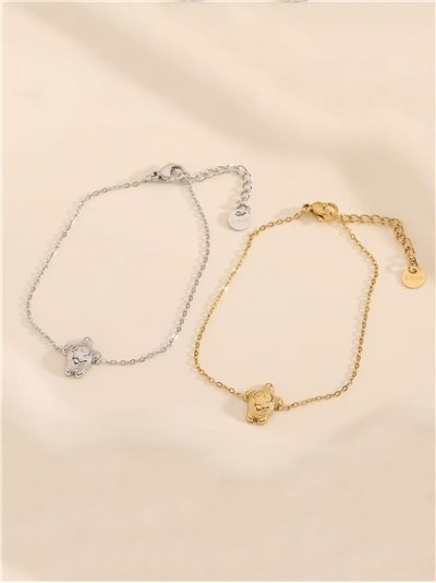 Pulsera tortuga marina - Acero inoxidable