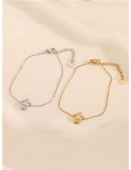 Pulsera tortuga marina - Acero inoxidable