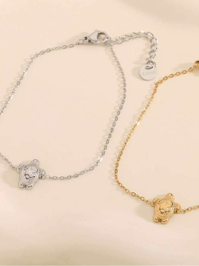 Pulsera tortuga marina - Acero inoxidable