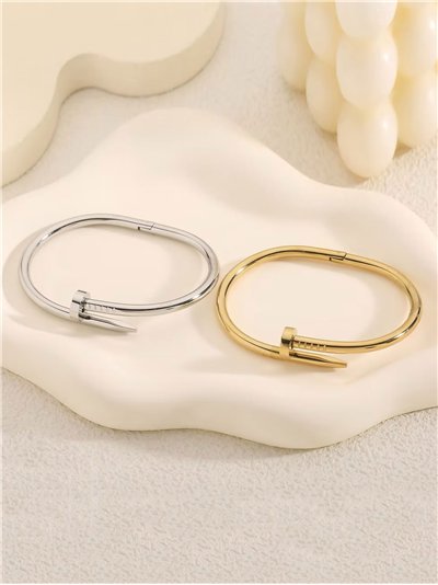 Pulsera rígida clavo - Acero inoxidable