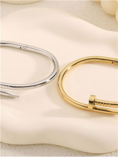 Pulsera rígida clavo - Acero inoxidable 2