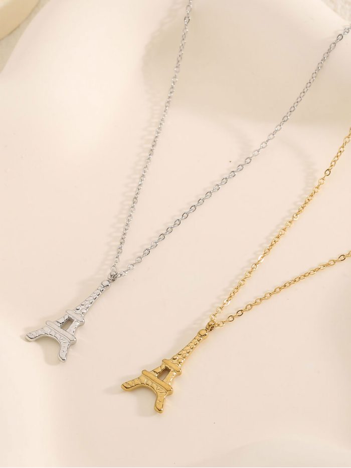 Collar colgante torre - Acero inoxidable