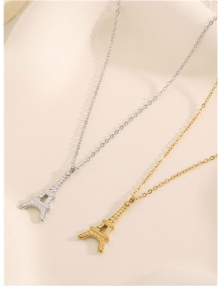 Collar colgante torre - Acero inoxidable