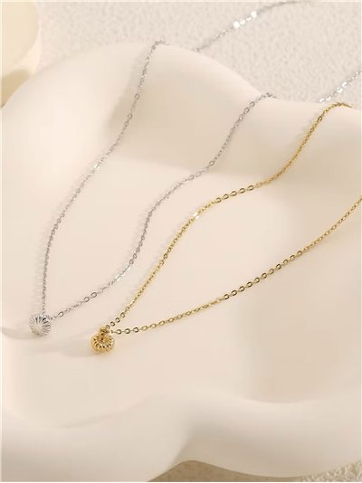 Collar círculo mini - Acero inoxidable