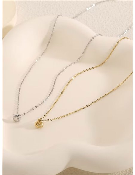 Collar círculo mini - Acero inoxidable