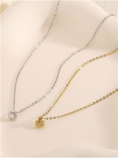 Collar círculo mini - Acero inoxidable 2