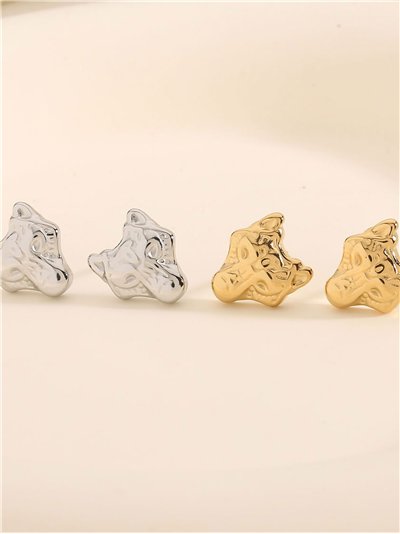 Pendientes cabeza de tigre - Acero inoxidable 2