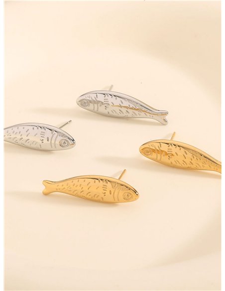 Pendientes pez - Acero inoxidable