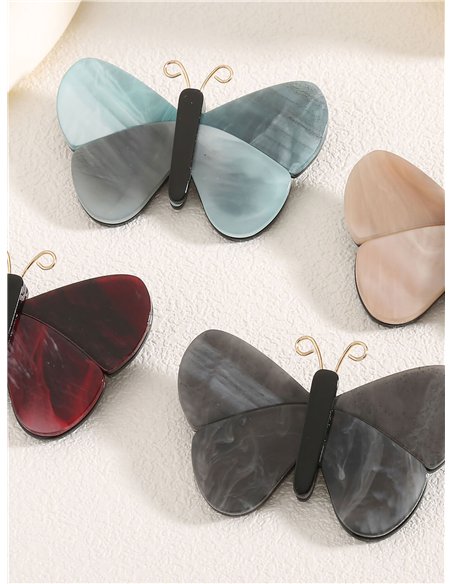 Broche mariposa acrílico