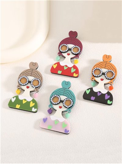 Broche muñeca acrílico