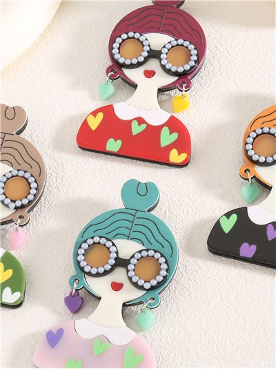 Broche muñeca acrílico 2