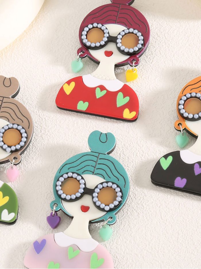 Broche muñeca acrílico