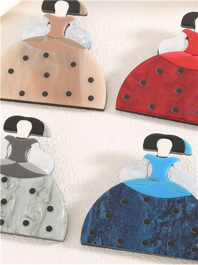 Broche dama acrílico 2