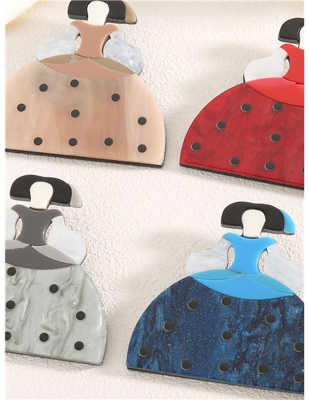 Broche dama acrílico