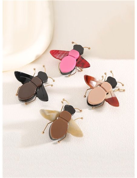 Broche abeja acrílico