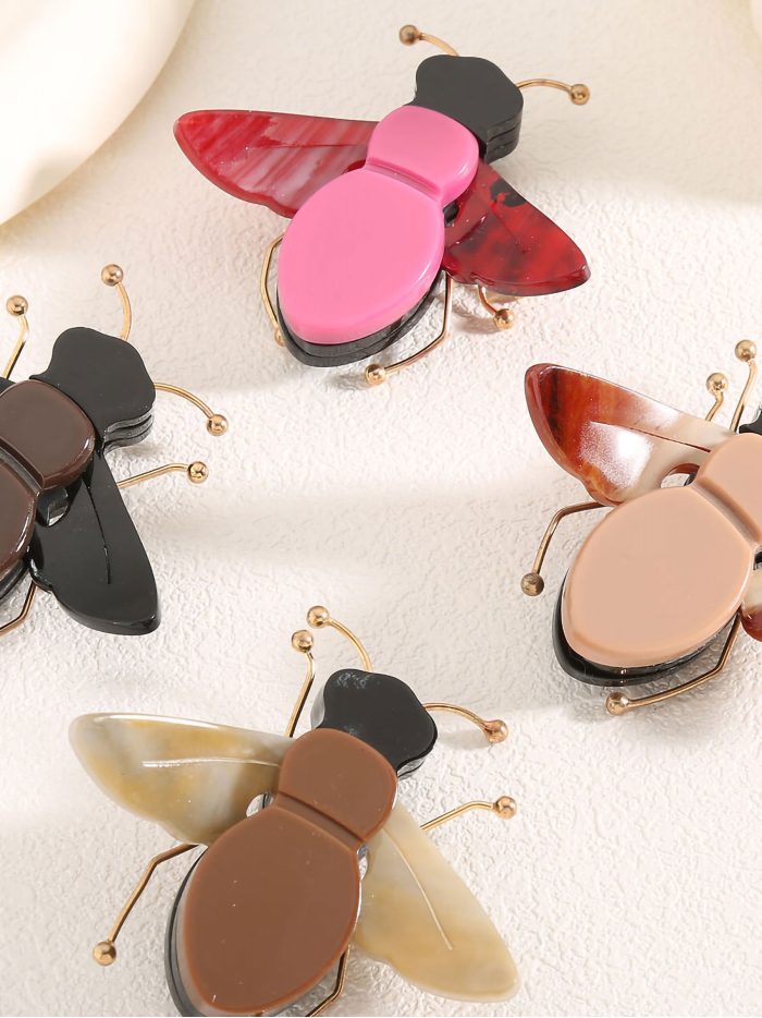 Broche abeja acrílico