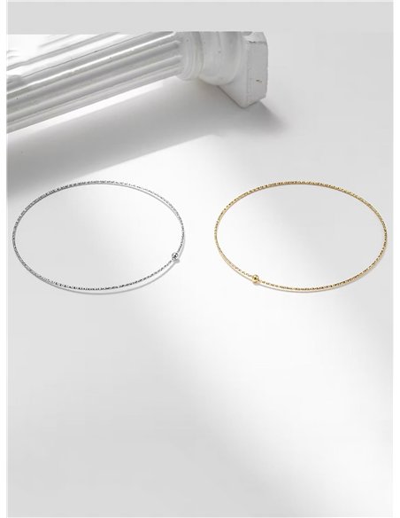 Pulseras de aro charm abalorio - Acero inoxidable