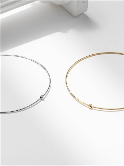 Pulseras de aro charm abalorio - Acero inoxidable 2