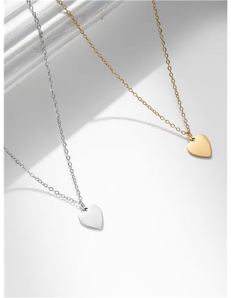 Collar corazón - Acero inoxidable