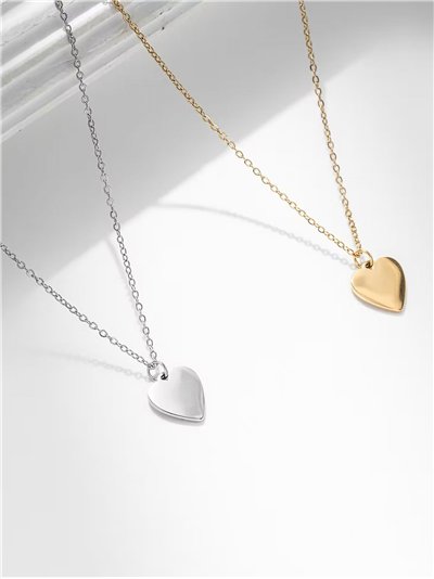 Collar corazón - Acero inoxidable