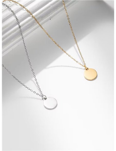 Collar medalla - Acero inoxidable