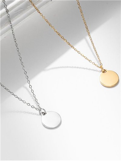 Collar medalla - Acero inoxidable 2