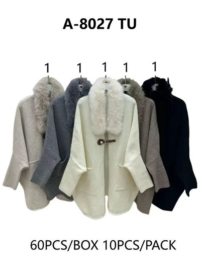 Chaqueta cuello de pelo y cierre de hebilla 2