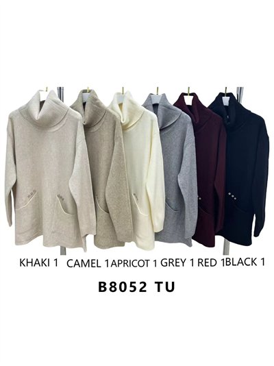 Jersey cuello vuelto con bolsillos 2