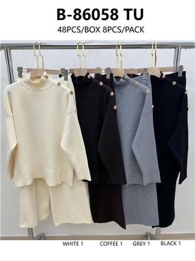 Conjunto Jersey con botones en hombros + Pantalón 2