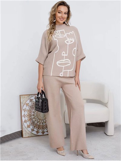 Conjunto Jersey rostro abstracto + Pantalón