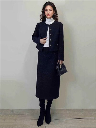 Conjunto Chaqueta y falda tweed