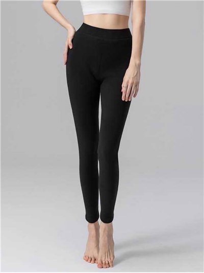Plush thermal leggings