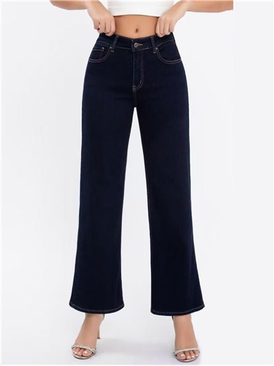 Jeans recto afelpado