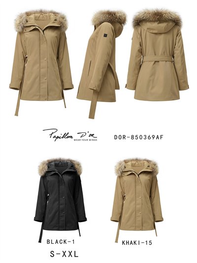 Parka acolchada capucha con pelo 2