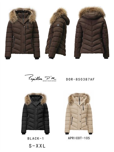 Anorak corto capucha con pelo 2