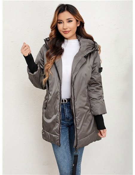 Anorak amplio capucha