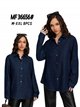 Camisa denim amplia manga bordada