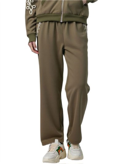 Pantalón ancho bordado