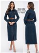 Vestido largo denim cinturón