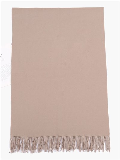 Bufanda clásica con flecos