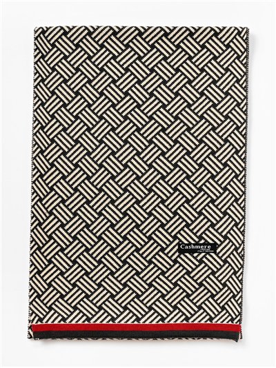 Bufanda geométrica para hombre