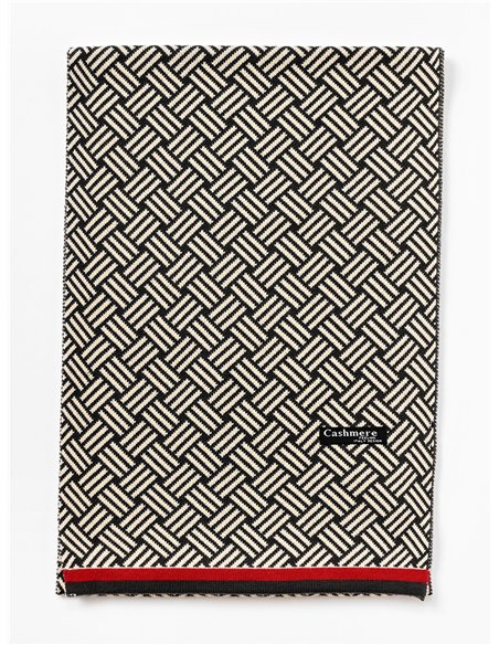 Bufanda geométrica para hombre