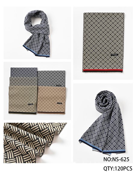 Bufanda geométrica para hombre