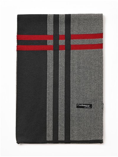 Bufanda con franjas para hombre