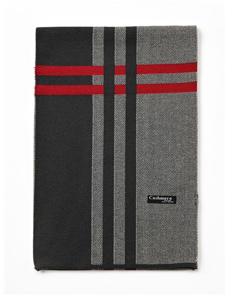 Bufanda con franjas para hombre