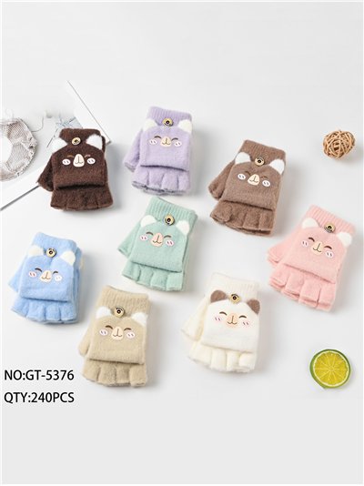 Guantes infantiles oso