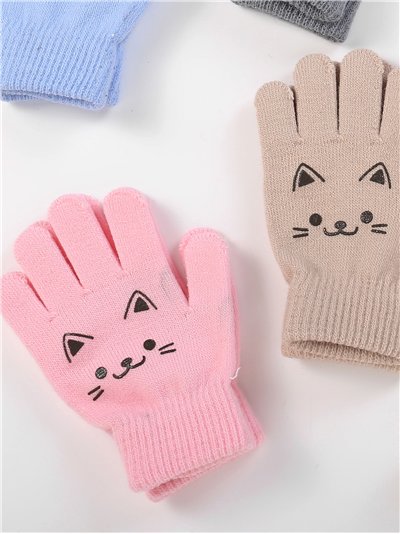Guantes infantiles gato 2