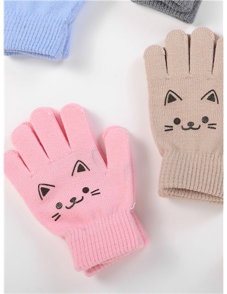 Kids cat gloves